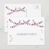 Garden Party/BBQ - Uitnodiging Briefkaart (Voorkant / Achterkant)