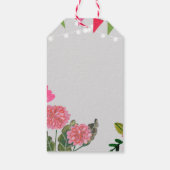 Garden Party Birthday Cadeaulabel (Achterkant)