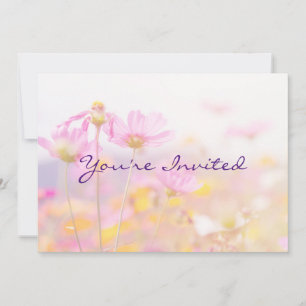 Garden Party Birthday Invite Flower Kaart