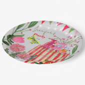 Garden Party Birthday Papieren Bordje (Gekanteld)