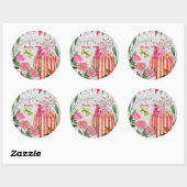 Garden Party Birthday Ronde Sticker (Vel)