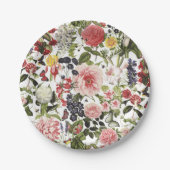 Garden Party  Bloemen Groene Duim Verjaardag Papieren Bordje (Voorkant)