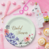 Garden Party Bloemen Vrijgezellenfeest Papier Bord (Feest)