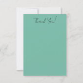 Garden Party Bouquets-Jade Bedankkaart (Achterkant)