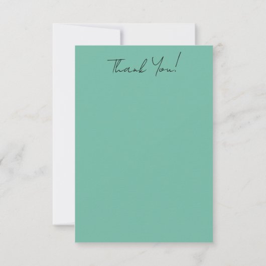 Garden Party Bouquets-Jade Bedankkaart (Achterkant)