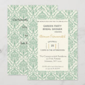 Garden Party Bridal Shower Kaart (Voorkant / Achterkant)