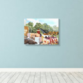 Garden Party Brunch Canvas Afdruk (Insitu (Houten vloer))