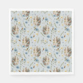 Garden Party Bunny Celebration Blauw Servet (Voorkant)