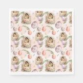 Garden Party Bunny Celebration Roze Servet (Voorkant)