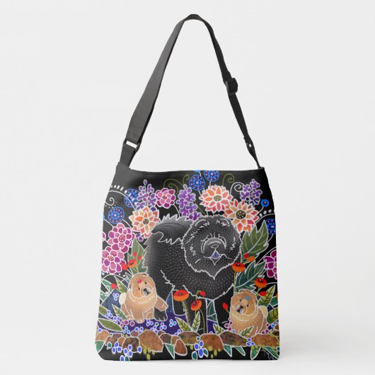 GARDEN PARTY CHOW - Designer crossbody of canvas t Crossbody Tas (Achterkant)