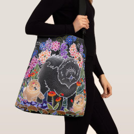 GARDEN PARTY CHOW - Designer crossbody of canvas t Tas