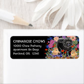 GARDEN PARTY CHOW - Retouradreslabels aanpassen Etiket (Insitu)