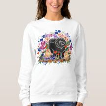 GARDEN PARTY CHOW Sweatshirt -best op donker/wit
