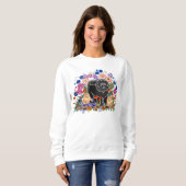 GARDEN PARTY CHOW Sweatshirt -best op donker/wit (Voorkant volledig)