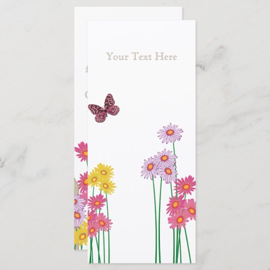 Garden Party Collectie Program Rack Kaart (Voorkant / Achterkant)