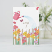 Garden Party Collectie RSVP Kaartje (Staand voorkant)