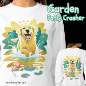 GARDEN PARTY CRASHER Golden Retriever shirten Trui