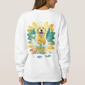 GARDEN PARTY CRASHER Golden Retriever shirten Trui (Achterkant)