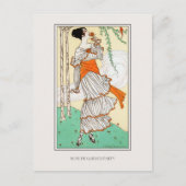 Garden Party  Dammy Mode Illustratie Briefkaart (Voorkant)