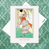 Garden Party  Dammy Mode Illustratie Briefkaart