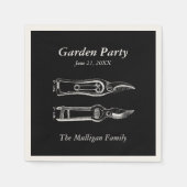 Garden Party Family Reunion Paper Napkins Servet (Voorkant)