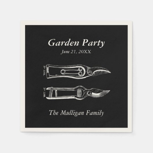 Garden Party Family Reunion Paper Napkins Servet (Voorkant)