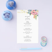 Garden Party, Flowers en Twinkle Lights Flyer (Enkel)