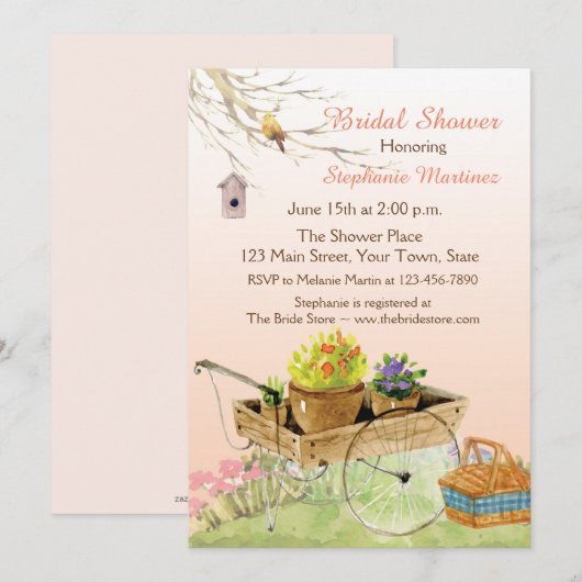 Garden Party Kaart (Voorkant / Achterkant)