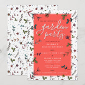 Garden Party Kaart (Voorkant / Achterkant)