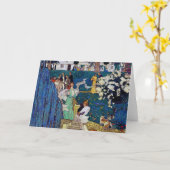 Garden Party met Cat, Jessie Willcox Smith Kaart (Gele Bloem)