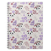 Garden Party Pandas - 1000Pandas door Amanda Roos Notitieboek (Voorkant)