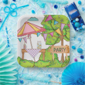 Garden Party Paper Plate Papieren Bordje (Feest)