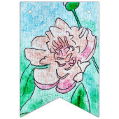 Garden Party Pink Peony Vlaggetjes (Eerste vlag)