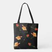 "Garden Party"-Rozen over het afdrukTas - zwart GR Tote Bag (Achterkant)