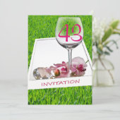 Garden Party verjaardagsuitnodiging Kaart (Staand voorkant)