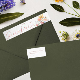 Garden Party Waterverf Wilde bloemen Birthday