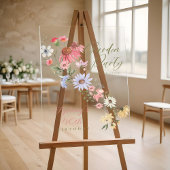 Garden Party Waterverf Wilde bloemen Birthday Acryl Bord