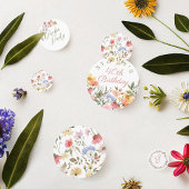 Garden Party Waterverf Wilde bloemen Birthday Confetti
