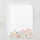Garden Party Waterverf Wilde bloemen Birthday Kaart (Achterkant)