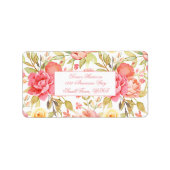 Garden Party Wedding Etiket (Voorkant)