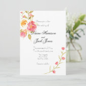 Garden Party Wedding Kaart (Staand voorkant)