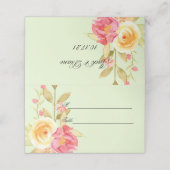 Garden Party Wedding Plaatskaartje (Buitenkant ongevouwen)