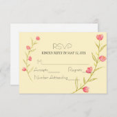 Garden Party Wedding RSVP Kaartje (Voorkant / Achterkant)