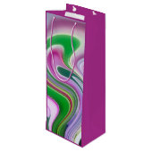 Garden Party Wijn Cadeautas (Achterkant Gekanteld)