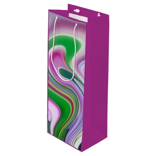 Garden Party Wijn Cadeautas (Voorkant Gekanteld)