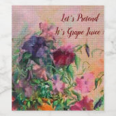 Garden Party Wijn Etiket (Enkel label)