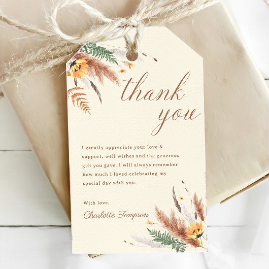 Garden Party Wildflower Bloemen 1e verjaardag Cadeaulabel