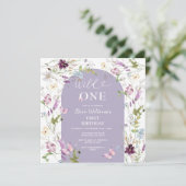 Garden Party Wildflower Wild ONE Butterfly Kaart (Staand voorkant)