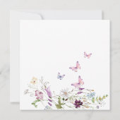 Garden Party Wildflower Wild ONE Butterfly Kaart (Achterkant)