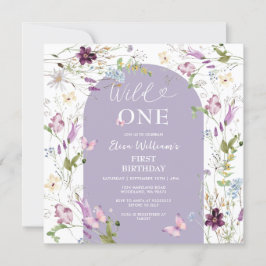 Garden Party Wildflower Wild ONE Butterfly Kaart